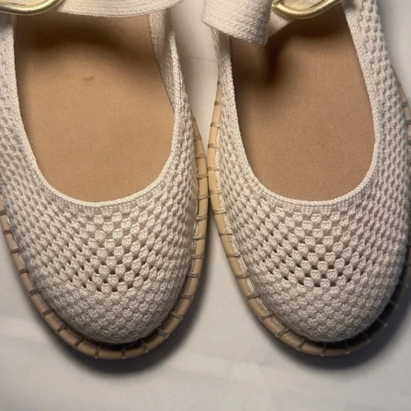 Rothy's Cream and Gold Women's Flats - Picture 3 of 7